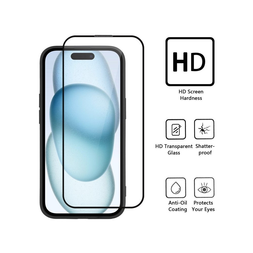 WANLONFENG til Samsung Galaxy A37 5G Cover med skærmfilm LS-serie stort linsehul børstet tekstur TPU-telefoncover