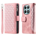 Xiaomi Redmi Note 15 4G (Global) tegnebogsetui med rombesøm, PU-lædercover til mobiltelefon med håndledsrem
