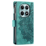 Xiaomi Redmi Note 15 4G (Global) Plånboksfodral Mandala Blommönster PU-läder mobilskal med Handledsrem