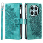 Xiaomi Redmi Note 15 4G (Global) Plånboksfodral Mandala Blommönster PU-läder mobilskal med Handledsrem