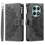 Xiaomi Redmi Note 15 4G (Global) Plånboksfodral Mandala Blommönster PU-läder mobilskal med Handledsrem