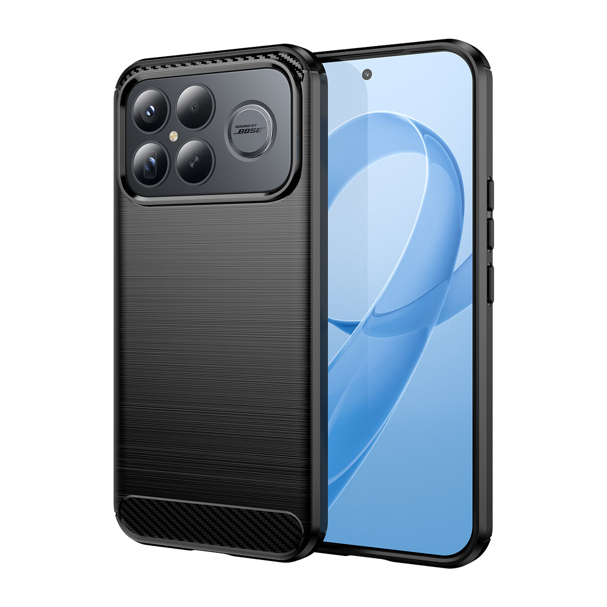 WANLONFENG For Xiaomi Redmi K90 Pro Max 5G / Xiaomi Poco F8 Ultra Case with Screen Film  LS Series Big Lens Hole Brushed Texture TPU Phone Cover