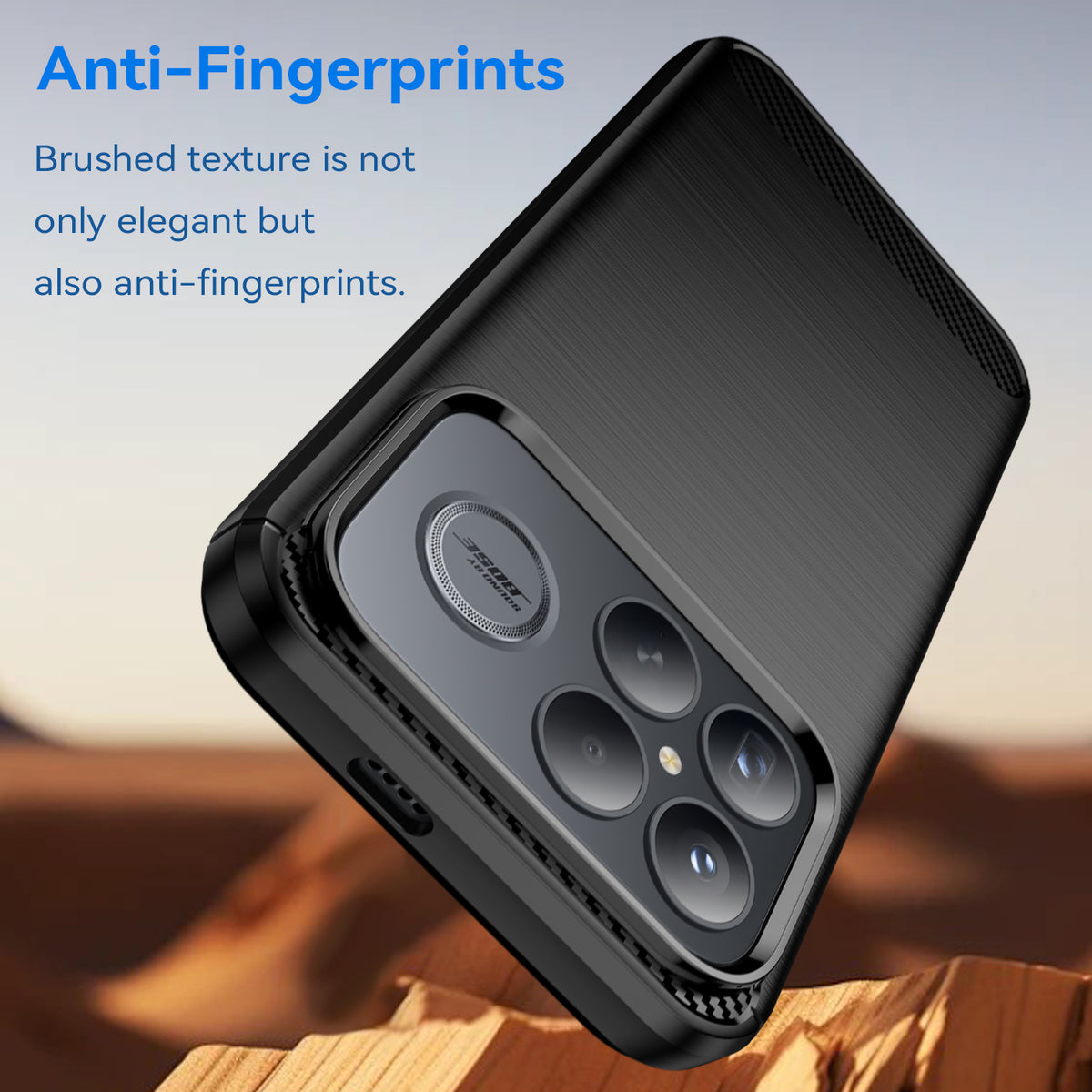 WANLONFENG For Xiaomi Redmi K90 Pro Max 5G / Xiaomi Poco F8 Ultra Case with Screen Film  LS Series Big Lens Hole Brushed Texture TPU Phone Cover