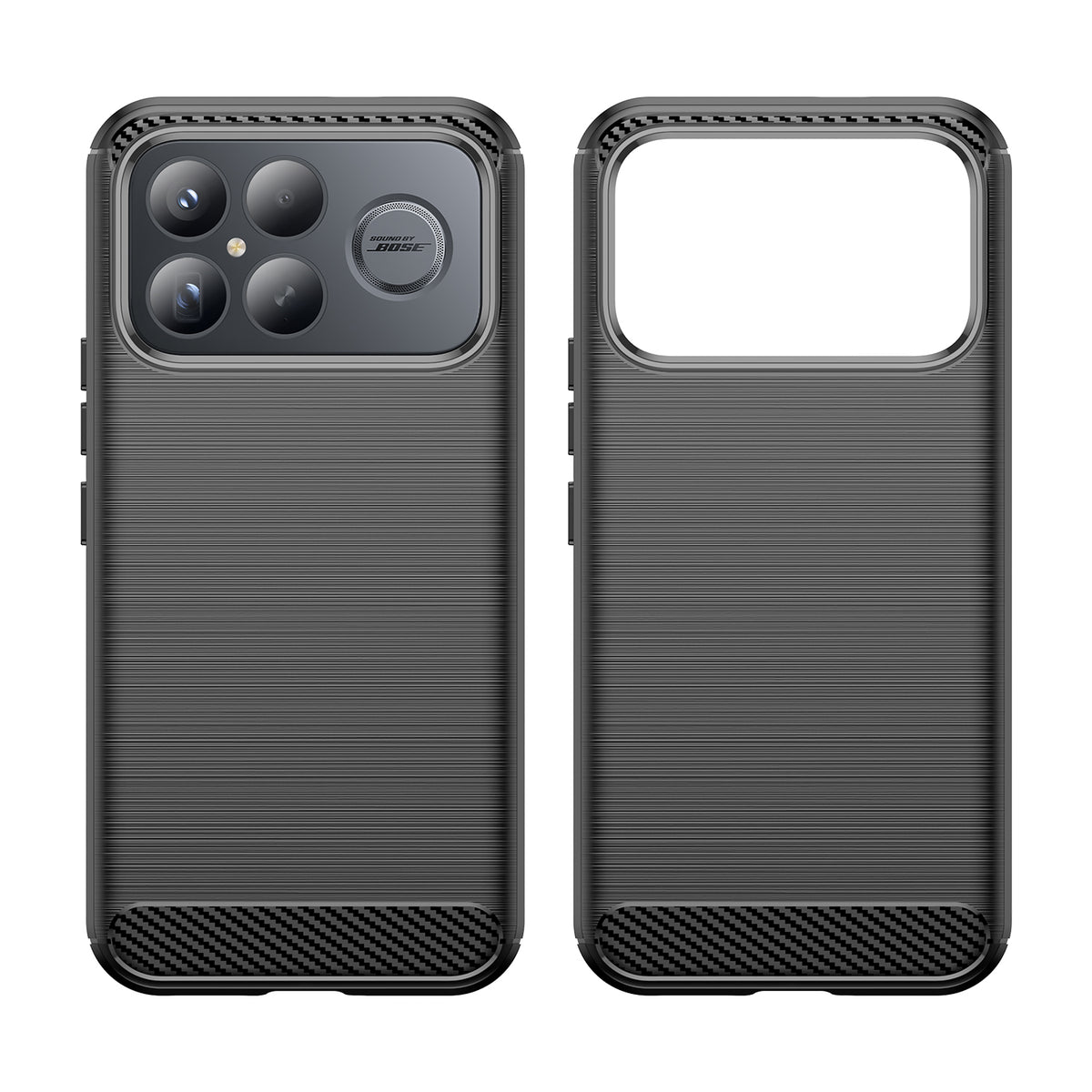 WANLONFENG For Xiaomi Redmi K90 Pro Max 5G / Xiaomi Poco F8 Ultra Case with Screen Film  LS Series Big Lens Hole Brushed Texture TPU Phone Cover