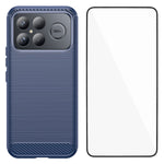 WANLONFENG For Xiaomi Redmi K90 Pro Max 5G / Xiaomi Poco F8 Ultra Case with Screen Film  LS Series Big Lens Hole Brushed Texture TPU Phone Cover