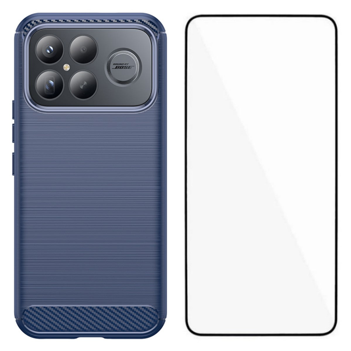 WANLONFENG For Xiaomi Redmi K90 Pro Max 5G / Xiaomi Poco F8 Ultra Case with Screen Film  LS Series Big Lens Hole Brushed Texture TPU Phone Cover