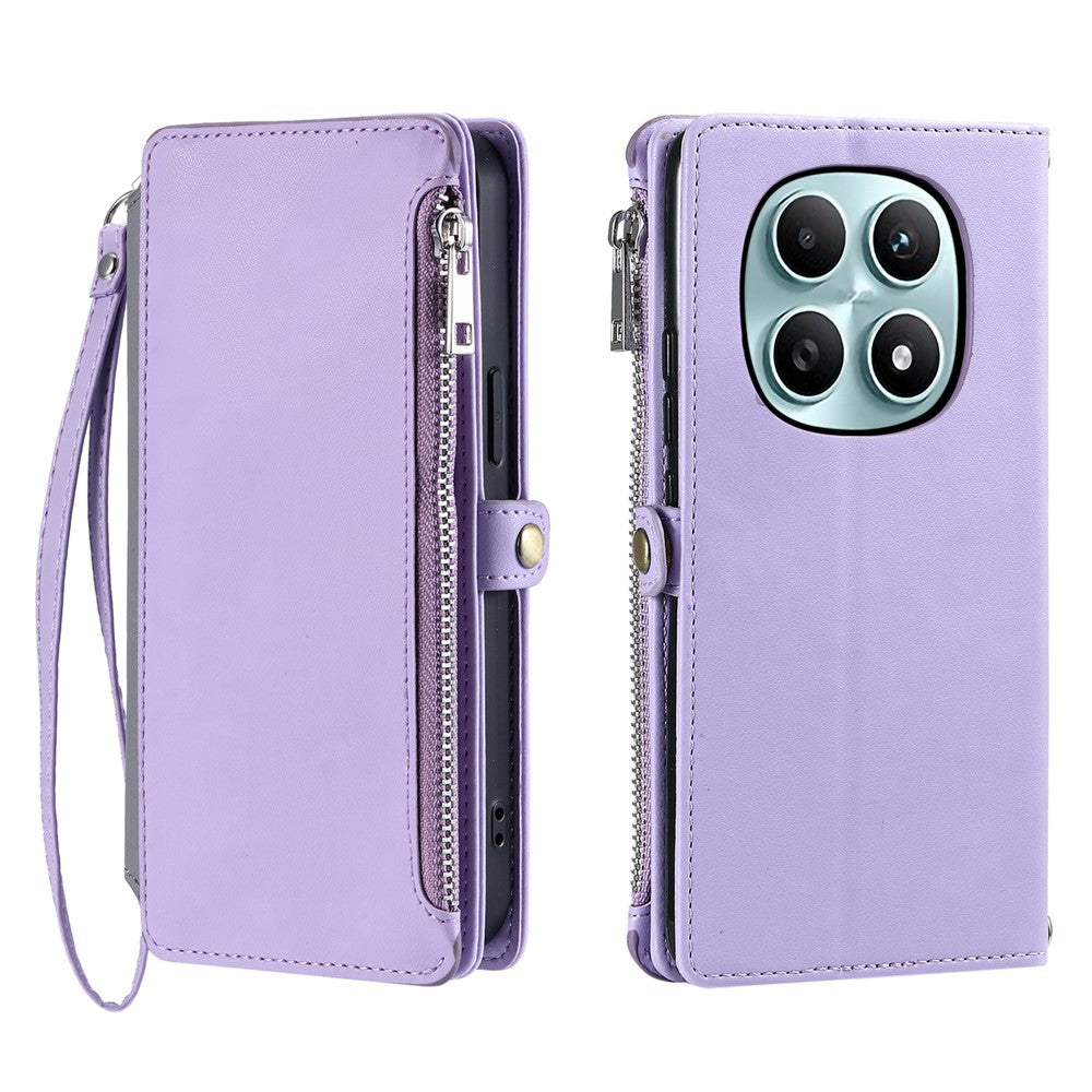 For Xiaomi Redmi Note 15 4G (Global) Case TPU + PU Leather Wallet Phone Cover with Wrist Strap