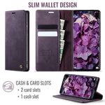 CASEME För Xiaomi Poco M8 5G / Redmi Note 15 5G (Global) Skal 033 Serien RFID-blockerande plånboksfodral i läder med kalvstruktur