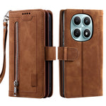 For Xiaomi Redmi Note 15 4G (Global) Case 9 Card Slots Zipper Wallet PU Leather Phone Cover with Wrist Strap