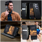 CASEME För Xiaomi Redmi Note 15 Pro 4G (Global) Skal 033 Serien RFID-blockerande Plånboksfodral i Läder med Kalvstruktur