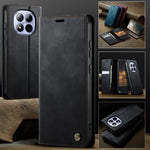 CASEME För Xiaomi Redmi Note 15 Pro 4G (Global) Skal 033 Serien RFID-blockerande Plånboksfodral i Läder med Kalvstruktur