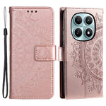 For Xiaomi Redmi Note 15 4G (Global) Stand Case Imprinted Totem PU Leather Wallet Phone Cover with Wrist Strap