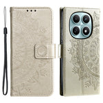 Xiaomi Redmi Note 15 4G (Global) Stativfodral Präglat Totem PU-läder Plånboksfodral med Handledsrem