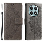 For Xiaomi Redmi Note 15 4G (Global) Stand Case Imprinted Totem PU Leather Wallet Phone Cover with Wrist Strap