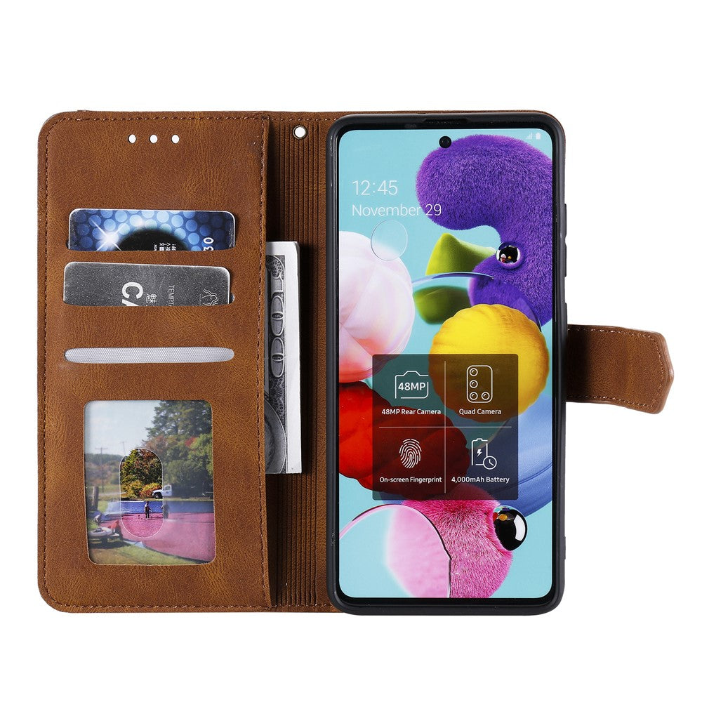 For Xiaomi Redmi Note 15 4G (Global) Leather Case Splicing Stitching Wallet Phone Cover with Wrist Strap