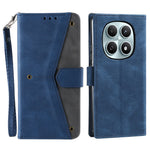For Xiaomi Redmi Note 15 4G (Global) Leather Case Splicing Stitching Wallet Phone Cover with Wrist Strap