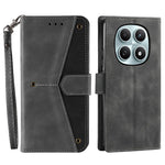 For Xiaomi Redmi Note 15 4G (Global) Leather Case Splicing Stitching Wallet Phone Cover with Wrist Strap