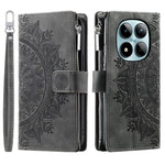 For Xiaomi Redmi Note 15 Pro 4G (Global) Wallet Case Mandala Flower Pattern PU Leather Phone Cover with Wrist Strap