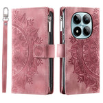 For Xiaomi Redmi Note 15 Pro 4G (Global) Wallet Case Mandala Flower Pattern PU Leather Phone Cover with Wrist Strap