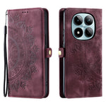 For Xiaomi Redmi Note 15 Pro 4G (Global) Case Skin Feel Totem Imprinted Wallet Leather Phone Cover with Hand Strap