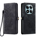 For Xiaomi Redmi Note 15 Pro 4G (Global) Case Skin Feel Totem Imprinted Wallet Leather Phone Cover with Hand Strap