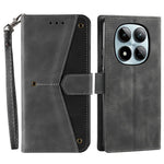 For Xiaomi Redmi Note 15 Pro 4G (Global) Leather Case Splicing Stitching Wallet Phone Cover with Wrist Strap
