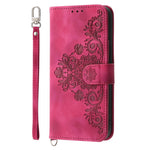 Wallet Case For Honor X5c Plus 4G  /  X5c 4G  /  Play10A 4G Flower Pattern PU Leather Phone Cover with Strap