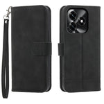 DIERFENG DF-03 Leather Case For Honor X5c Plus 4G  /  X5c 4G  /  Play10A 4G Lines Imprint Wallet Phone Cover with Wrist Strap