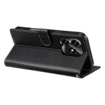 Wallet Case For Honor X5c Plus 4G  /  X5c 4G  /  Play10A 4G Magnetic Snap Litchi Texture Leather Phone Cover with Wrist Strap
