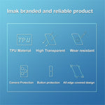 IMAK UX-5-serien för Xiaomi Redmi Note 12 Pro+ 5G / Note 12 Explorer 5G / Note 12 Trendig utgåva Transparent TPU-mobilskal Fallskyddande skyddsskal