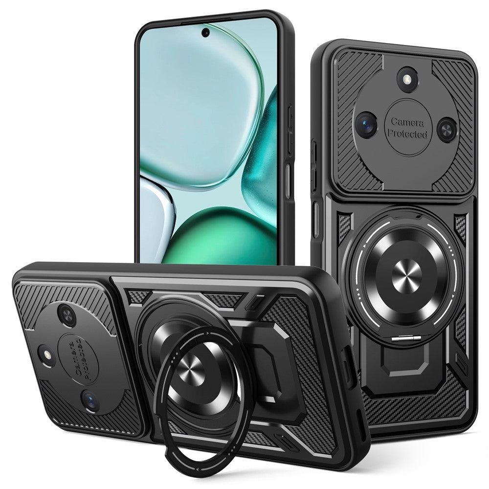 For Honor X60 5G  /  X9c Smart 5G Magnetic Case Rotating Kickstand TPU + PC Phone Cover