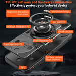 For Honor X60 5G  /  X9c Smart 5G Magnetic Case Rotating Kickstand TPU + PC Phone Cover