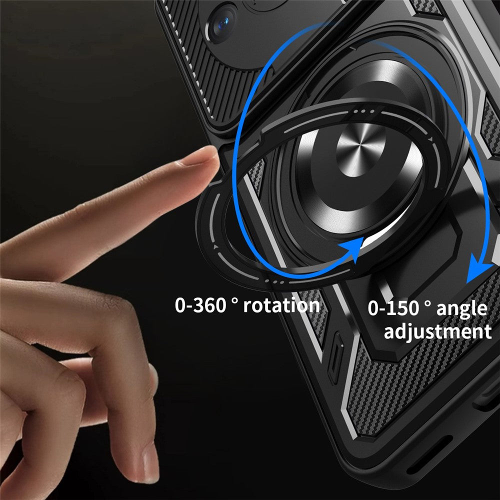 For Honor X60 5G  /  X9c Smart 5G Magnetic Case Rotating Kickstand TPU + PC Phone Cover