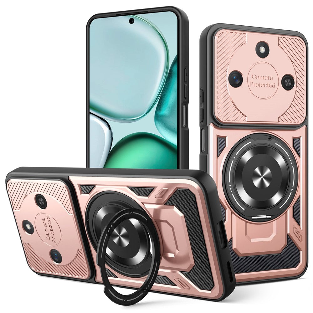 For Honor X60 5G  /  X9c Smart 5G Magnetic Case Rotating Kickstand TPU + PC Phone Cover