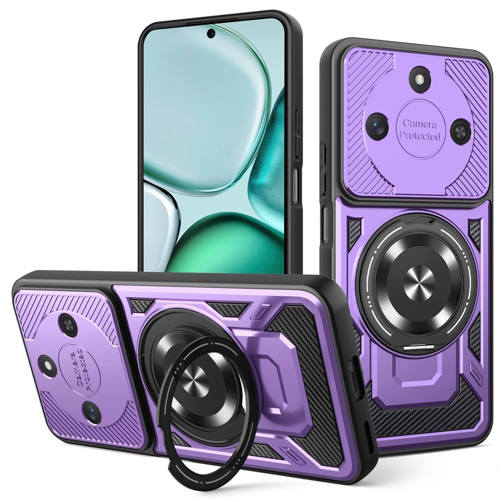 For Honor X60 5G  /  X9c Smart 5G Magnetic Case Rotating Kickstand TPU + PC Phone Cover