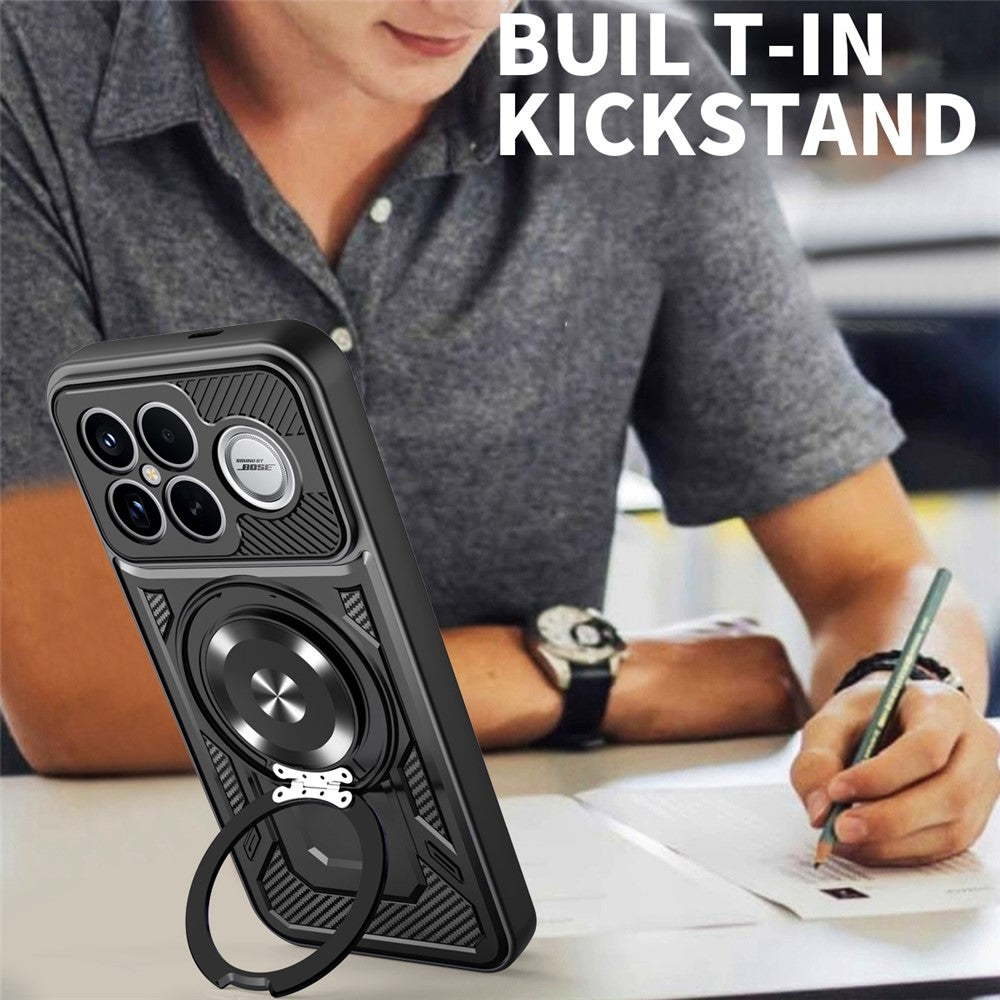 For Xiaomi Poco F8 Ultra  /  Redmi K90 Pro Max 5G Magnetic Case Rotating Kickstand TPU + PC Phone Cover