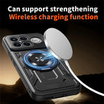 For Xiaomi Poco F8 Ultra  /  Redmi K90 Pro Max 5G Magnetic Case Rotating Kickstand TPU + PC Phone Cover