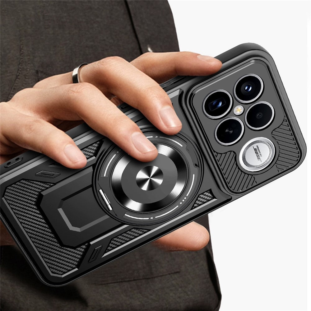 For Xiaomi Poco F8 Ultra  /  Redmi K90 Pro Max 5G Magnetic Case Rotating Kickstand TPU + PC Phone Cover
