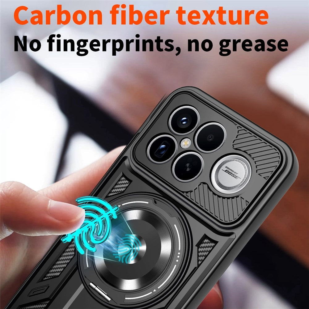For Xiaomi Poco F8 Ultra  /  Redmi K90 Pro Max 5G Magnetic Case Rotating Kickstand TPU + PC Phone Cover