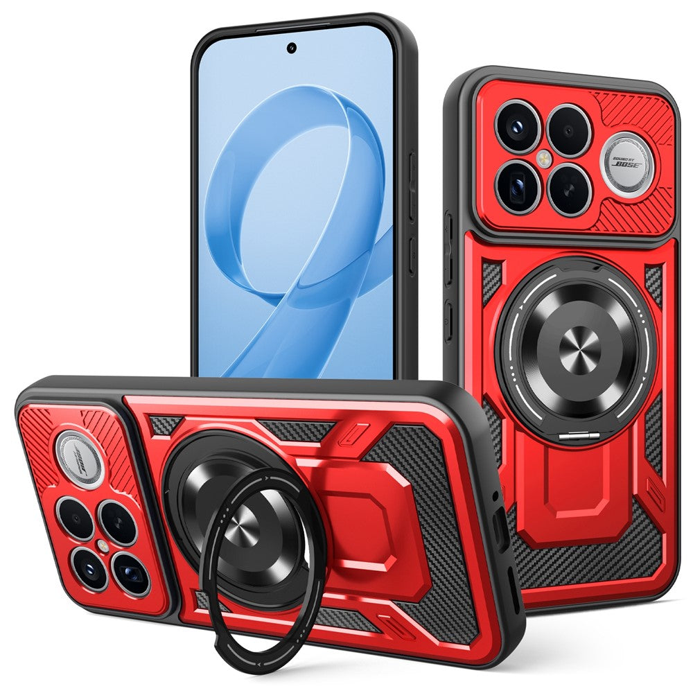 For Xiaomi Poco F8 Ultra  /  Redmi K90 Pro Max 5G Magnetic Case Rotating Kickstand TPU + PC Phone Cover