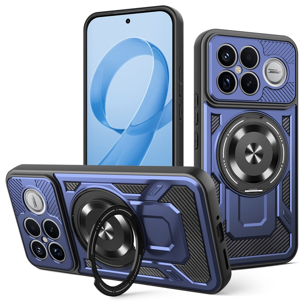 For Xiaomi Poco F8 Ultra  /  Redmi K90 Pro Max 5G Magnetic Case Rotating Kickstand TPU + PC Phone Cover