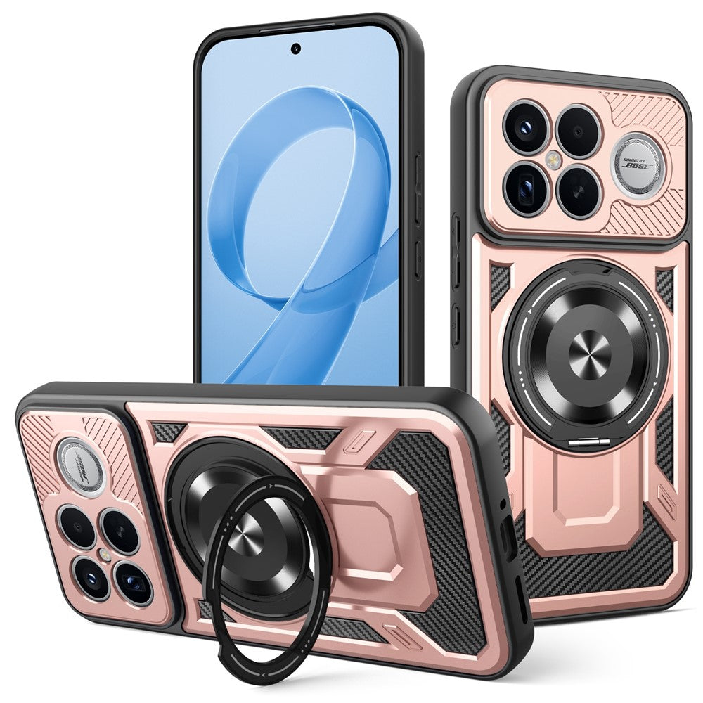 For Xiaomi Poco F8 Ultra  /  Redmi K90 Pro Max 5G Magnetic Case Rotating Kickstand TPU + PC Phone Cover