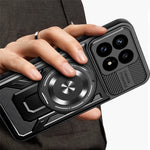 For Xiaomi Poco F8 Pro 5G  /  Redmi K90 5G Magnetic Case Rotating Kickstand TPU + PC Phone Cover