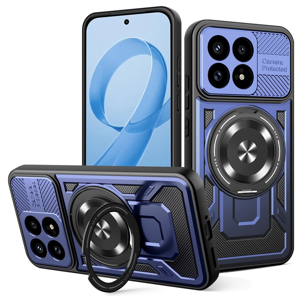 For Xiaomi Poco F8 Pro 5G  /  Redmi K90 5G Magnetic Case Rotating Kickstand TPU + PC Phone Cover