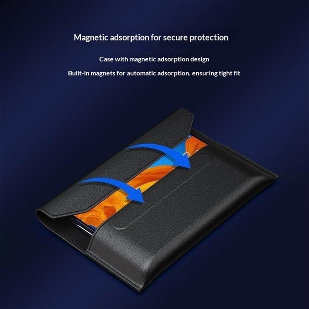 Til Samsung Galaxy Z TriFold 5G Etui Konvolutstil Ægte Koskind Anti-fald Telefoncover