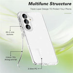 For Samsung Galaxy S26+ Case Sparkly Powder Glitter Shiny Soft TPU + Hard PC Back Cover