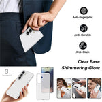 For Samsung Galaxy S26+ Case Sparkly Powder Glitter Shiny Soft TPU + Hard PC Back Cover