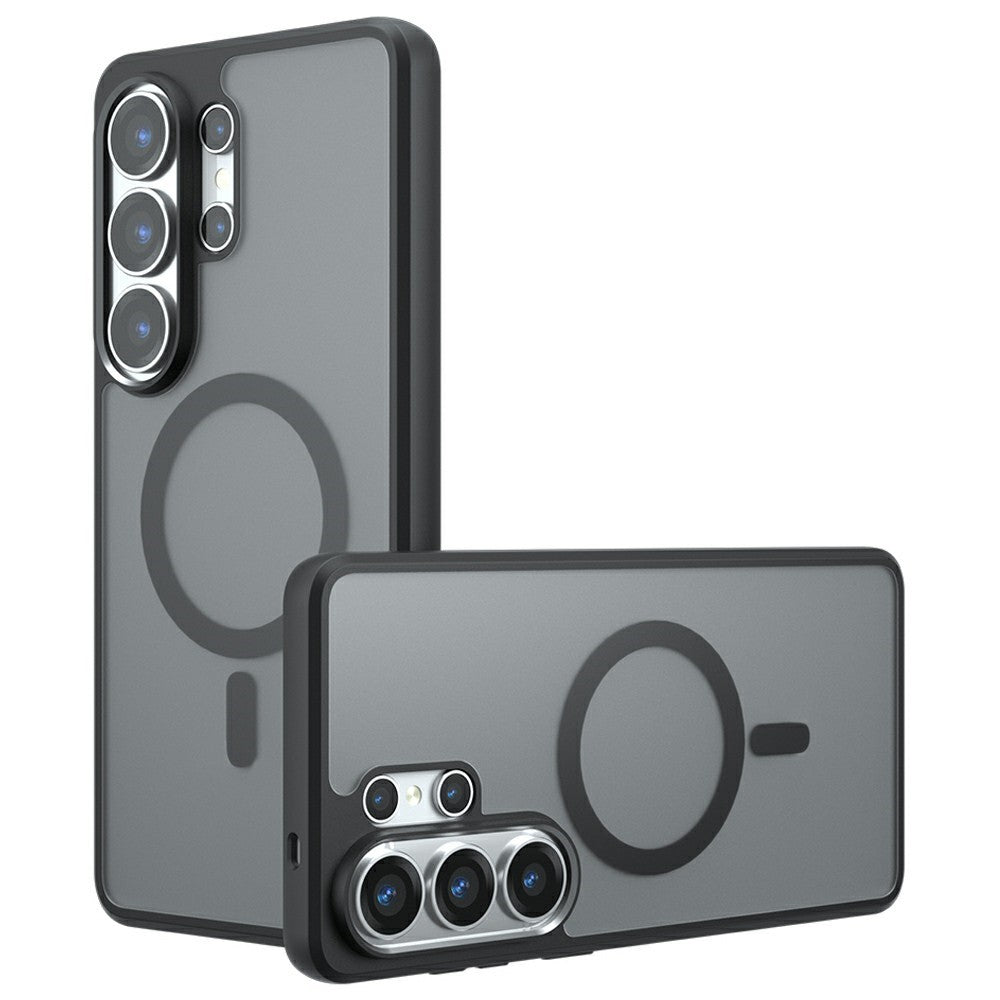 For Samsung Galaxy S26 Ultra Magnetic Case TPU + PC Matte Skin Touch Phone Cover