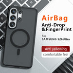 For Samsung Galaxy S26 Ultra Magnetic Case TPU + PC Matte Skin Touch Phone Cover
