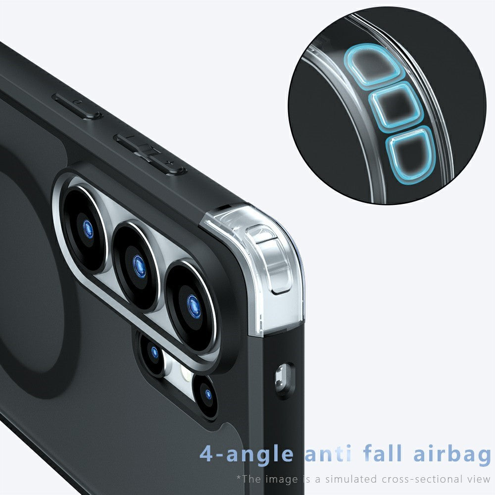 For Samsung Galaxy S26 Ultra Magnetic Case TPU + PC Matte Skin Touch Phone Cover